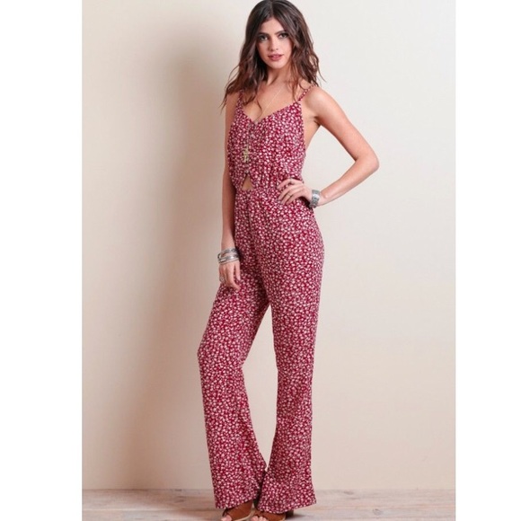 Threadsence Pants - Threadsence Spanish Floral Jumpsuit